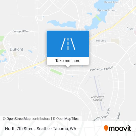 North 7th Street map