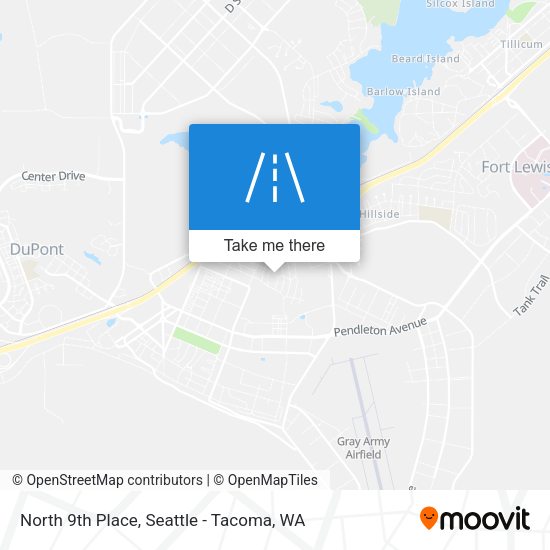 North 9th Place map
