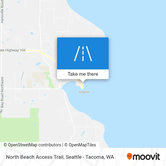 North Beach Access Trail map