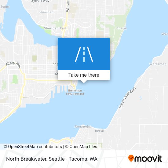 North Breakwater map