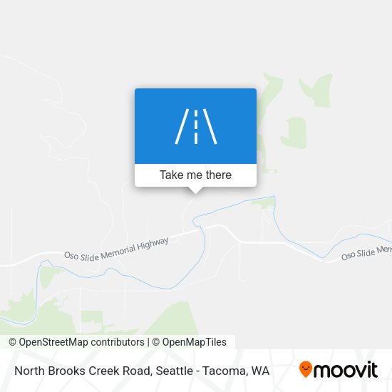 North Brooks Creek Road map