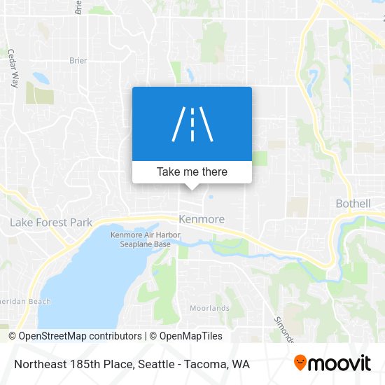 Mapa de Northeast 185th Place