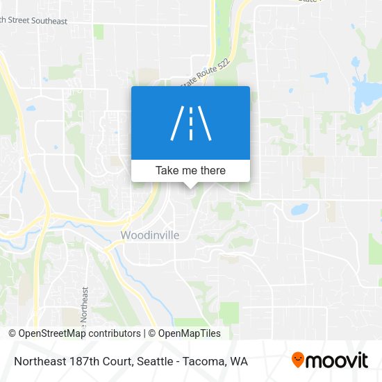 Northeast 187th Court map