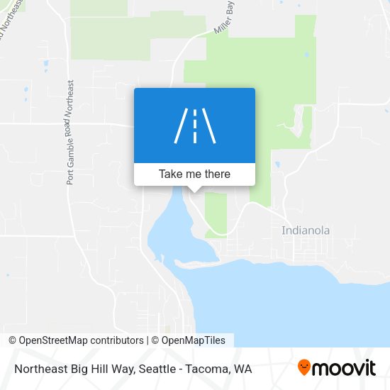 Northeast Big Hill Way map