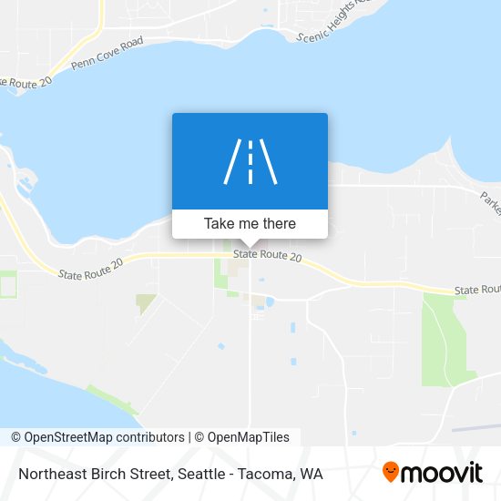 Northeast Birch Street map