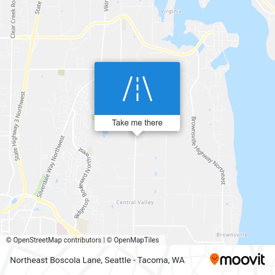 Northeast Boscola Lane map