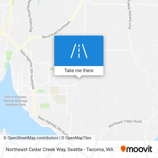 Mapa de Northeast Cedar Creek Way