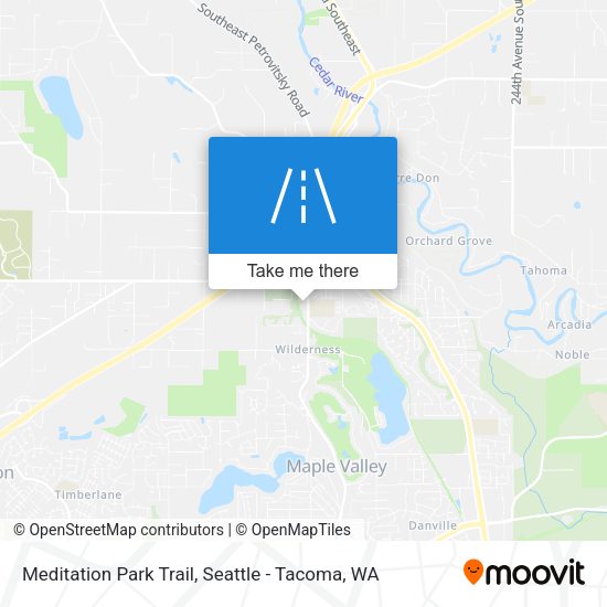 Mapa de Meditation Park Trail