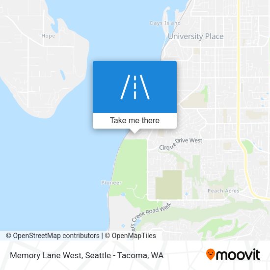 Memory Lane West map