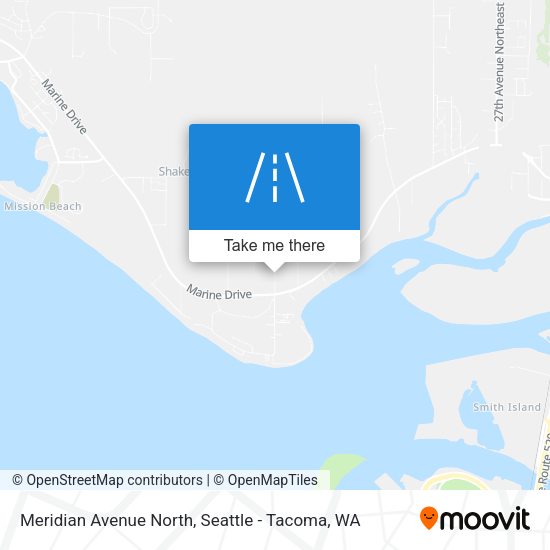 Meridian Avenue North map
