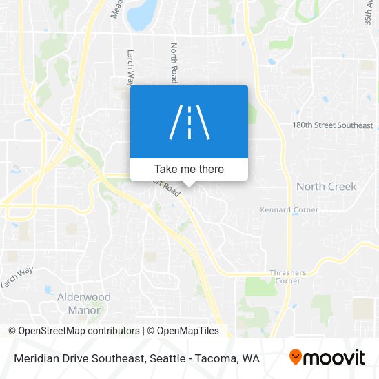 Meridian Drive Southeast map