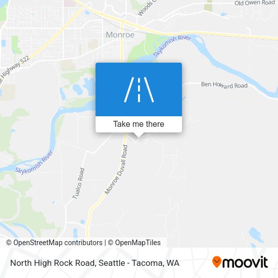 North High Rock Road map