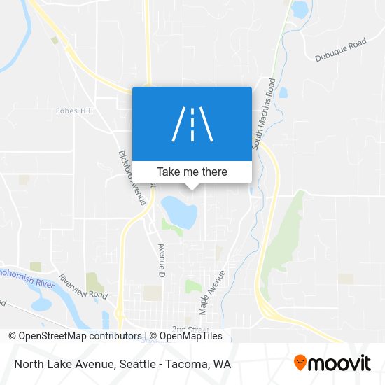 North Lake Avenue map
