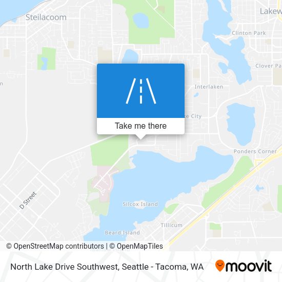 Mapa de North Lake Drive Southwest
