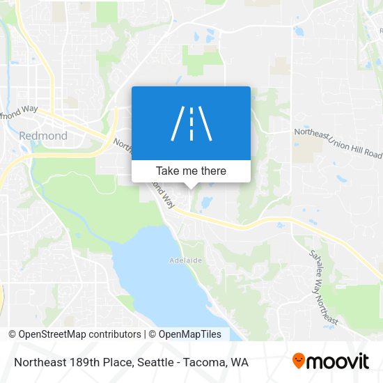 Northeast 189th Place map