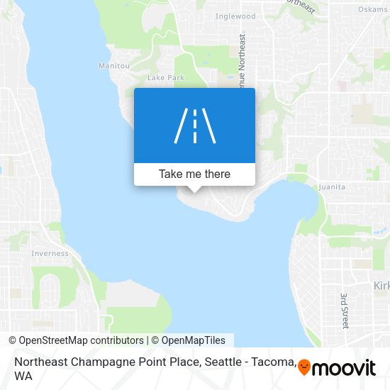 Northeast Champagne Point Place map