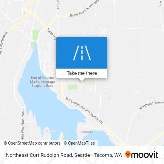 Northeast Curt Rudolph Road map