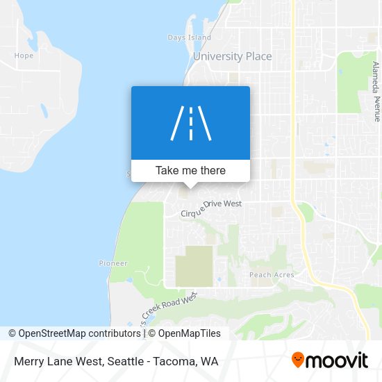 Mapa de Merry Lane West