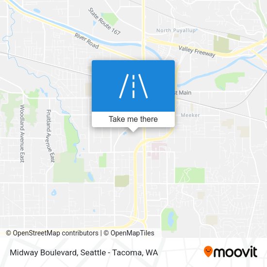Midway Boulevard map