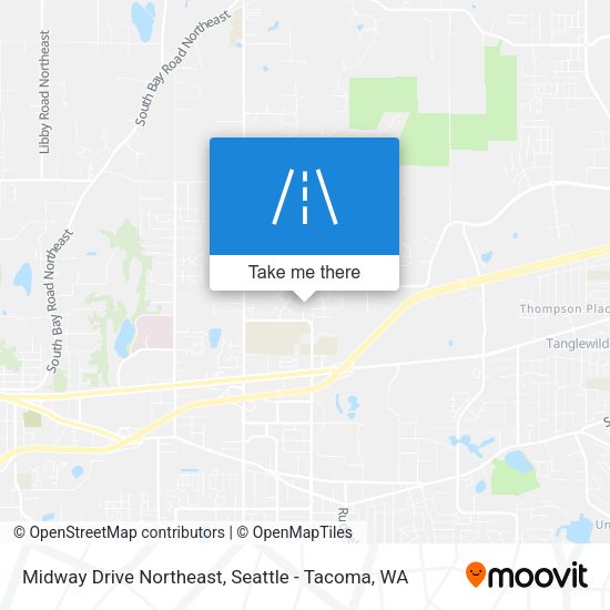 Midway Drive Northeast map