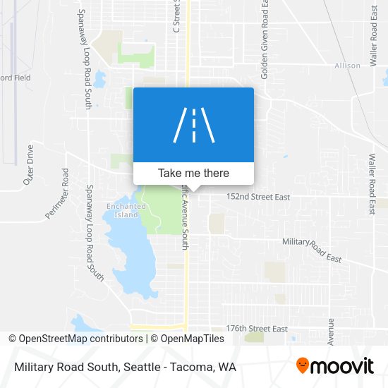 Military Road South map