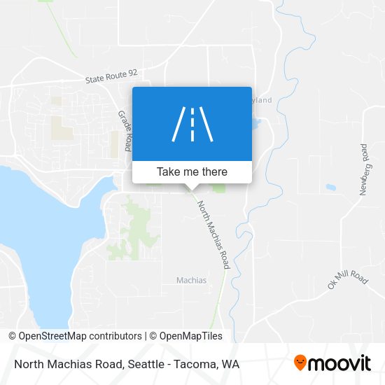 North Machias Road map