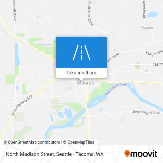 North Madison Street map