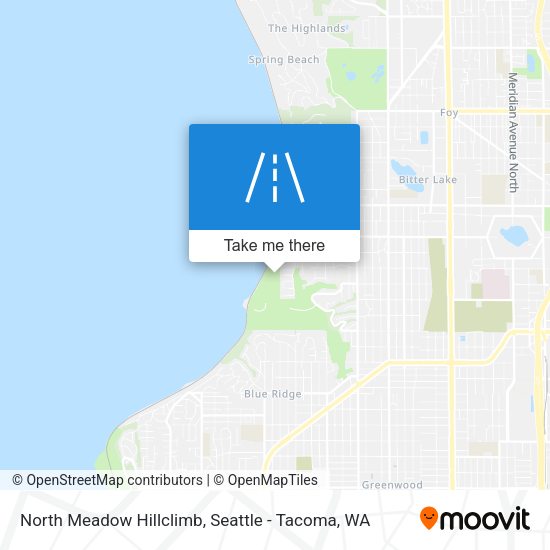 North Meadow Hillclimb map