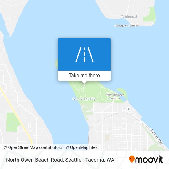 North Owen Beach Road map