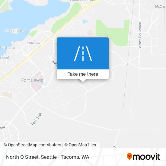 North Q Street map
