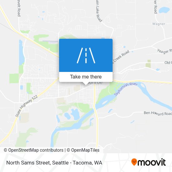 North Sams Street map