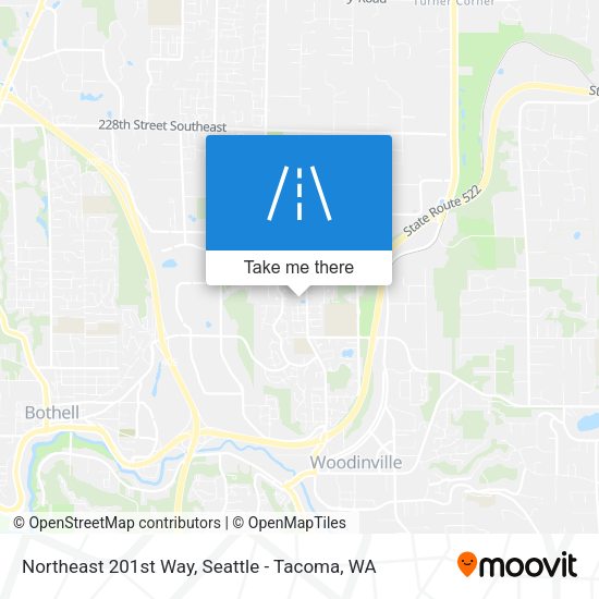 Northeast 201st Way map