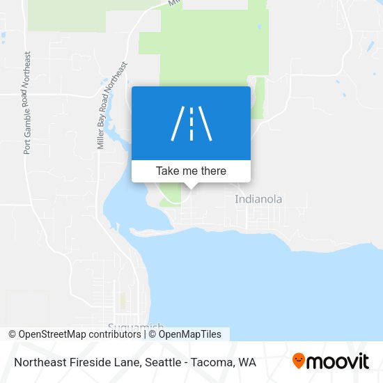 Northeast Fireside Lane map