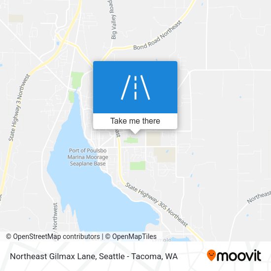 Northeast Gilmax Lane map