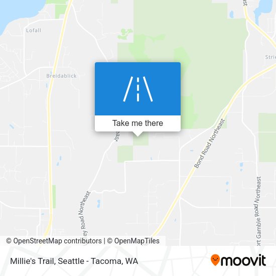 Millie's Trail map