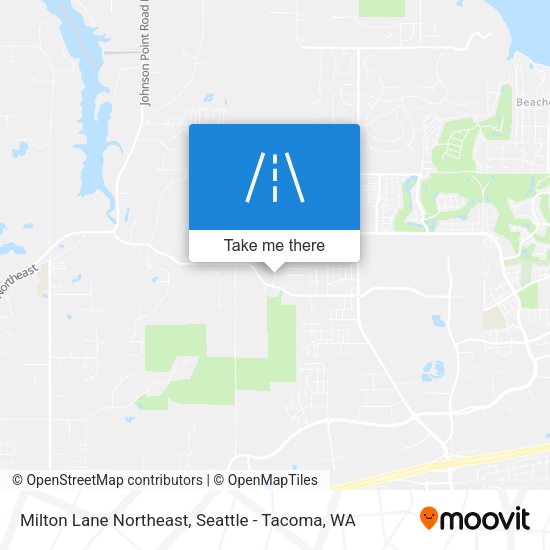 Milton Lane Northeast map