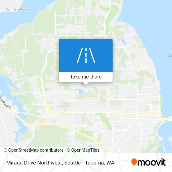 Mirada Drive Northwest map