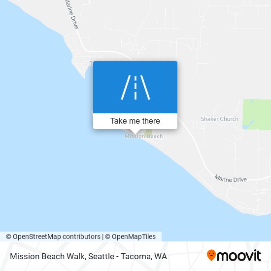 Mission Beach Walk map