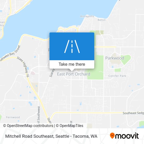 Mapa de Mitchell Road Southeast