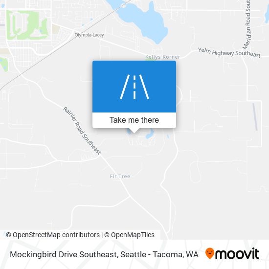 Mockingbird Drive Southeast map