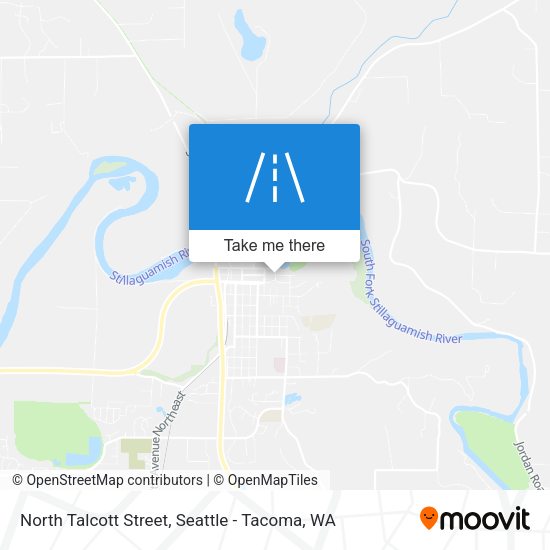 North Talcott Street map