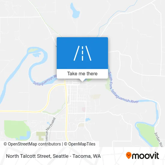 North Talcott Street map