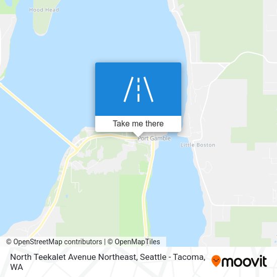 Mapa de North Teekalet Avenue Northeast