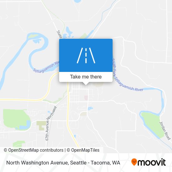 North Washington Avenue map