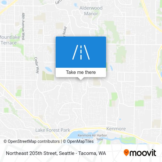Mapa de Northeast 205th Street