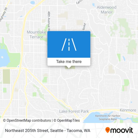 Mapa de Northeast 205th Street