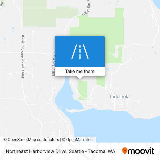 Northeast Harborview Drive map