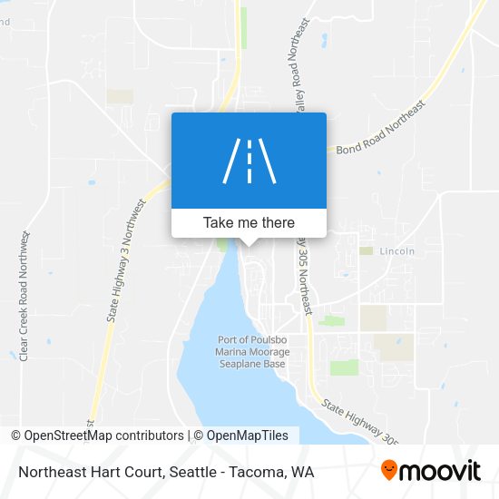 Mapa de Northeast Hart Court
