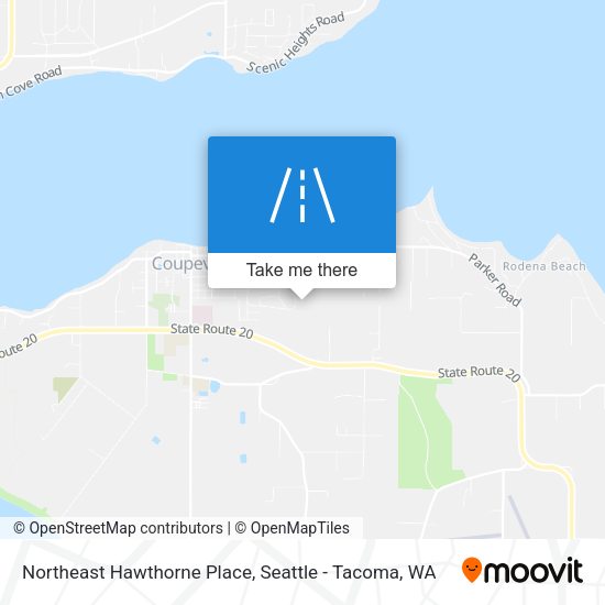 Northeast Hawthorne Place map
