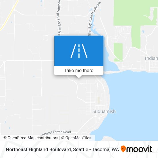 Northeast Highland Boulevard map
